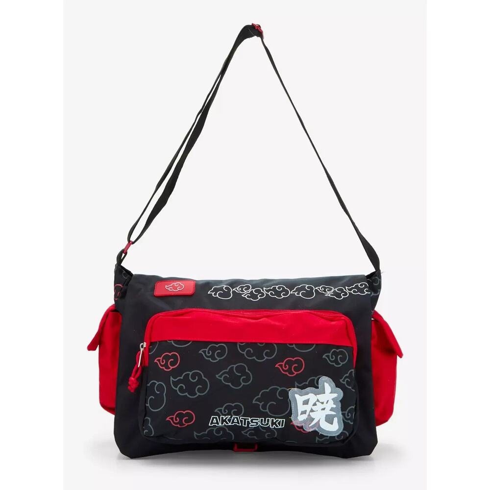 Naruto Shippuden Akatsuki Messenger Adjustable Crossbody Bag New - Picture 3 of 3